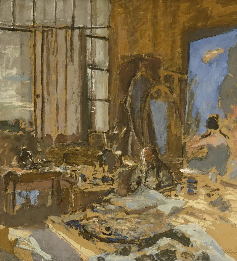 Maquete para um retrato de K.X. Roussel - Édouard Vuillard
