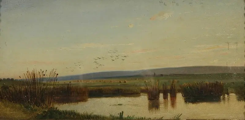 Pântano ao pôr do sol - Ivan Chichkine