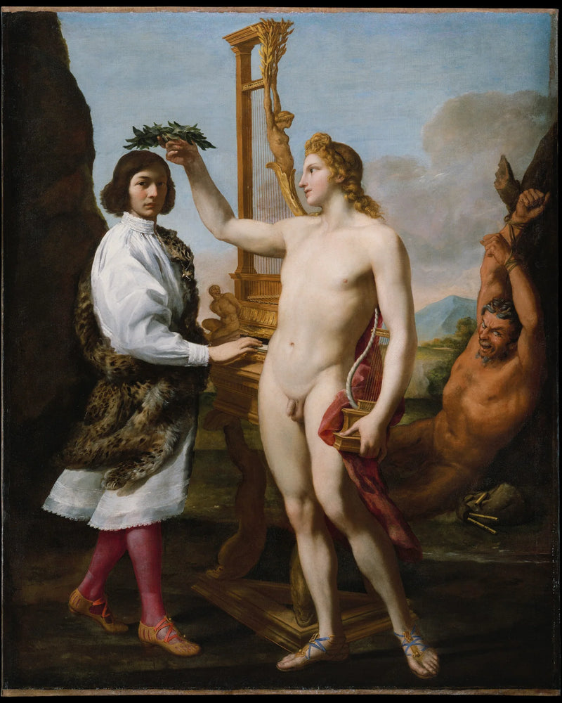 Marcantonio Pasqualini (1614-1691) coroado por Apolo - Andrea Sacchi