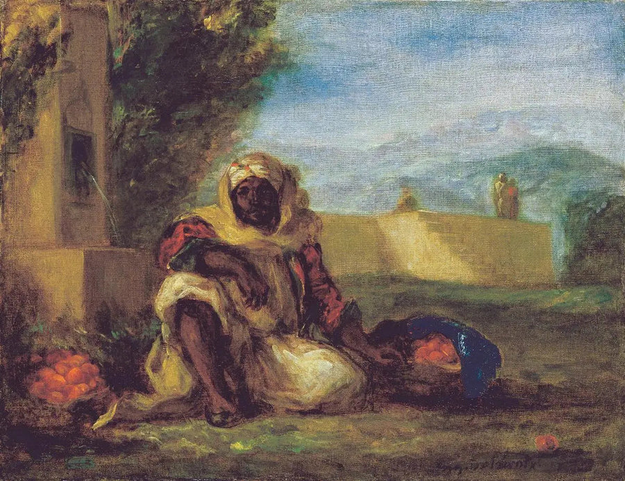 Vendedor de laranjas no Marrocos - Eugène Delacroix