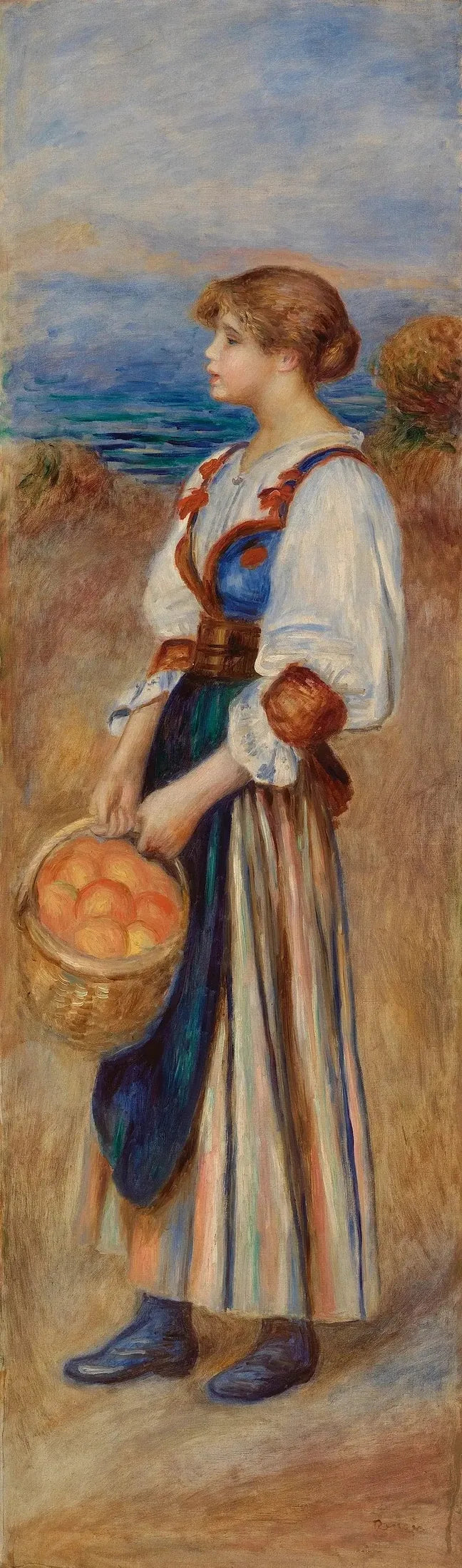 Vendedora de laranjas - Pierre-Auguste Renoir