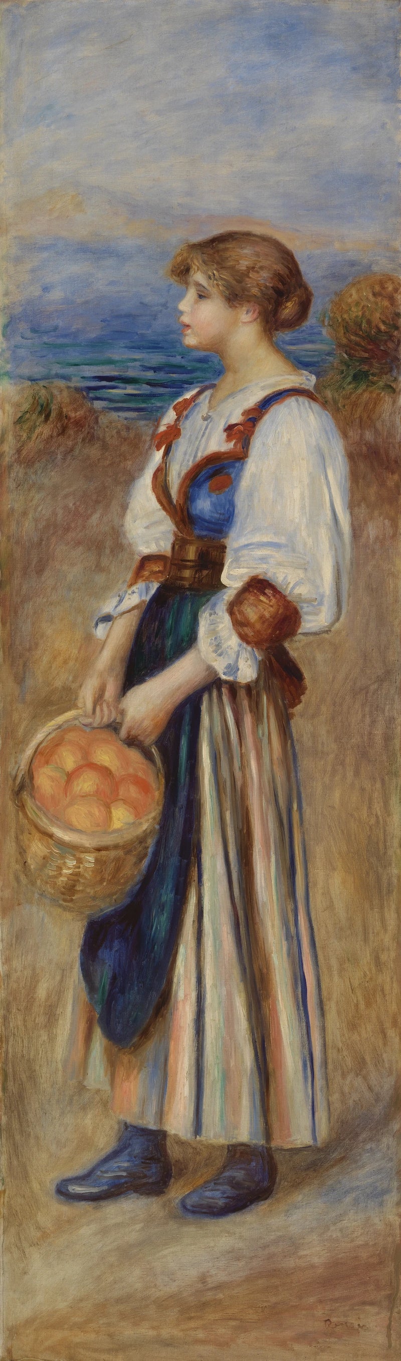 Vendedora de laranjas - Pierre-Auguste Renoir