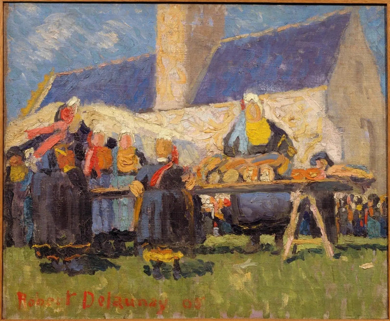 Mercado bretão - Robert Delaunay