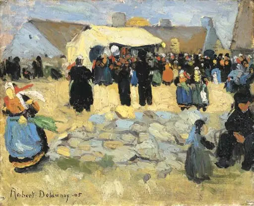 Mercado bretão - Robert Delaunay