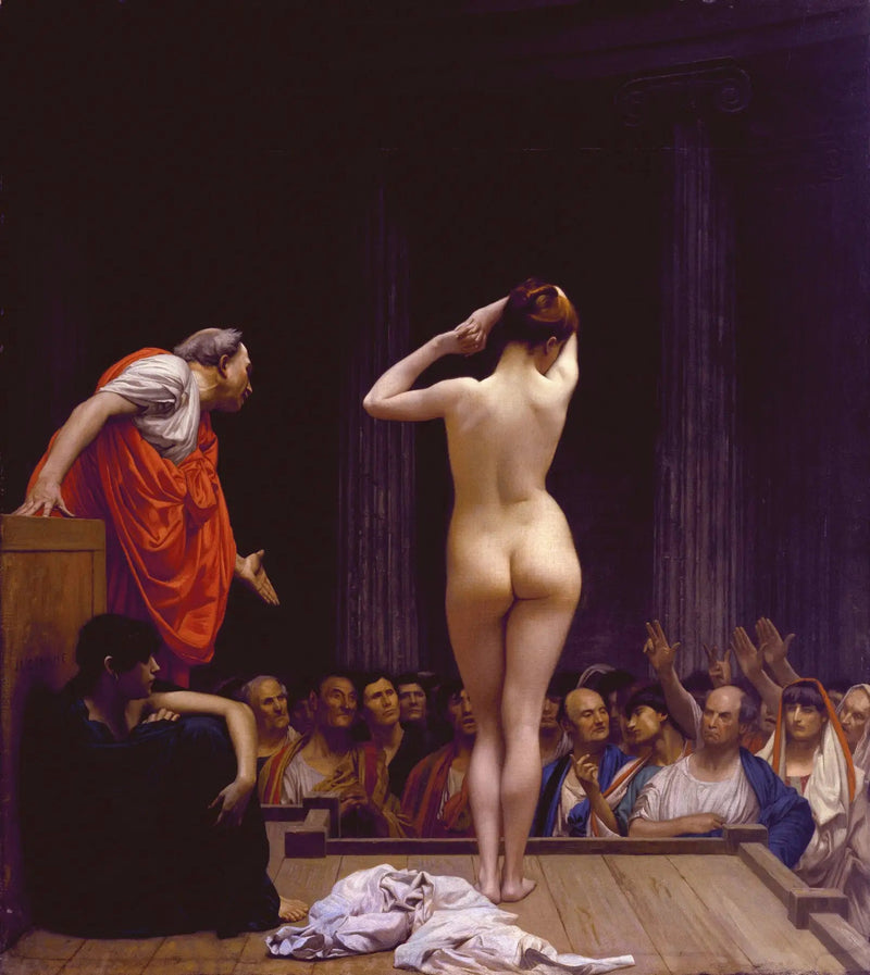 Mercado romano de escravos - Jean-Léon Gérôme