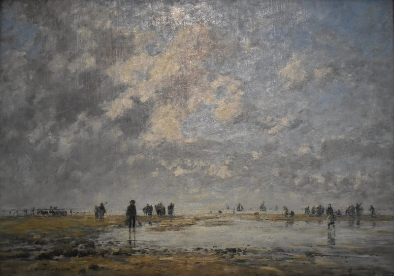 Maré baixa em Étaples - Eugène Boudin