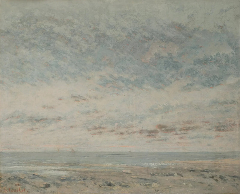 Maré baixa em Trouville - Gustave Courbet