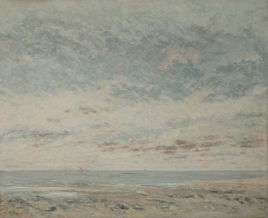 Maré baixa em Trouville - Gustave Courbet