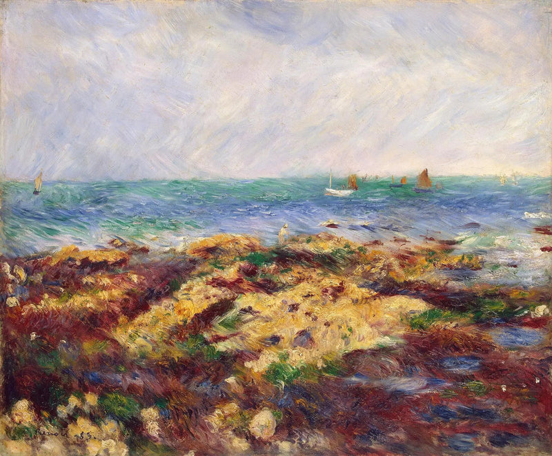Maré baixa em Yport - Pierre-Auguste Renoir