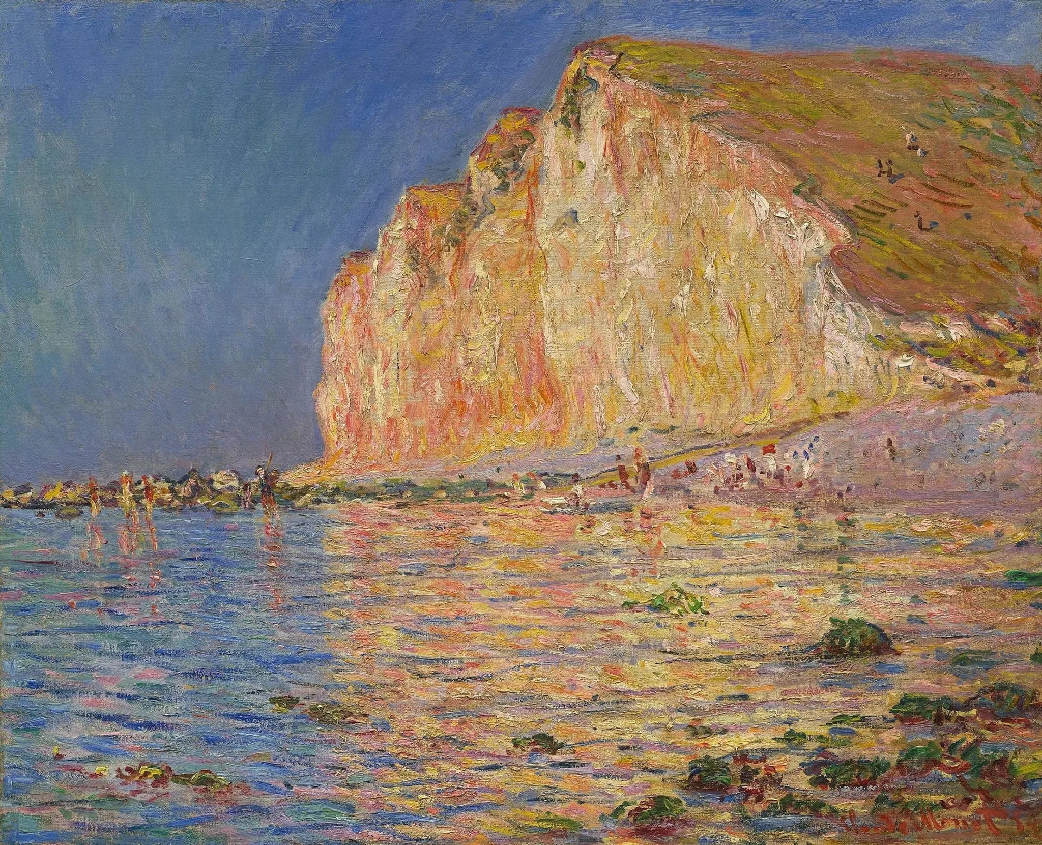 Marée basse aux Petites-Dalles - Claude Monet image 1 tableau peint à l’huile sur toile