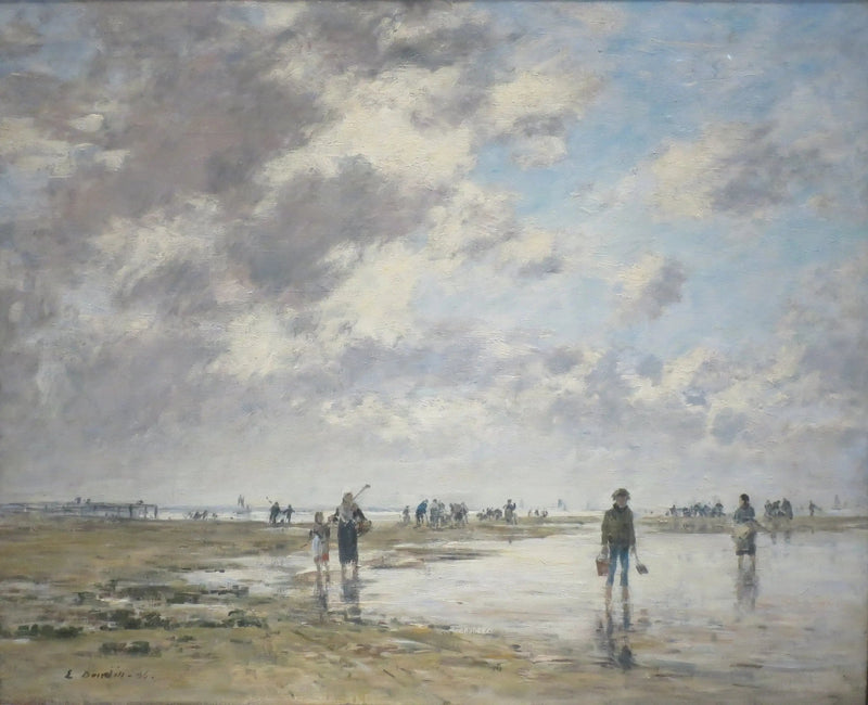 Maré baixa, Berck - Eugène Boudin