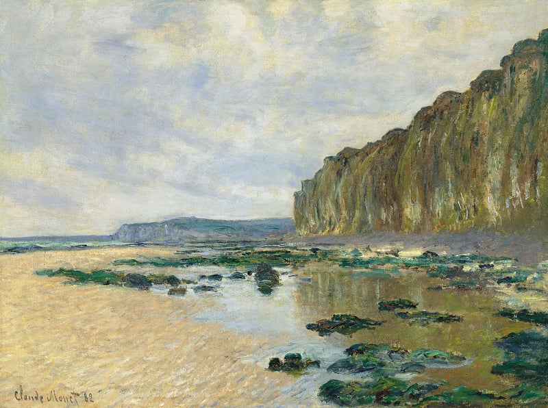 Maré baixa em frente a Varengeville - Claude Monet