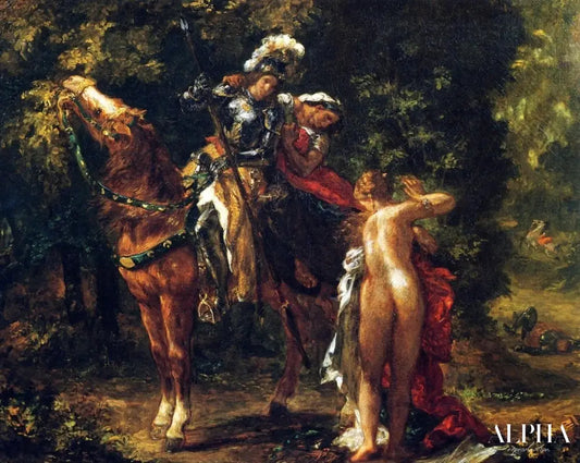 Marfisa et Pinabello - Eugène Delacroix - Reproductions de tableaux et peintures haut de gamme