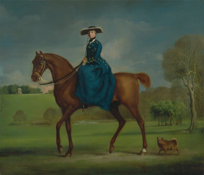 Margaret Newton (née Coningsby) comtesse de Coningsby en costume de Charlton Hunt - George Stubbs - Alpha Reproduction