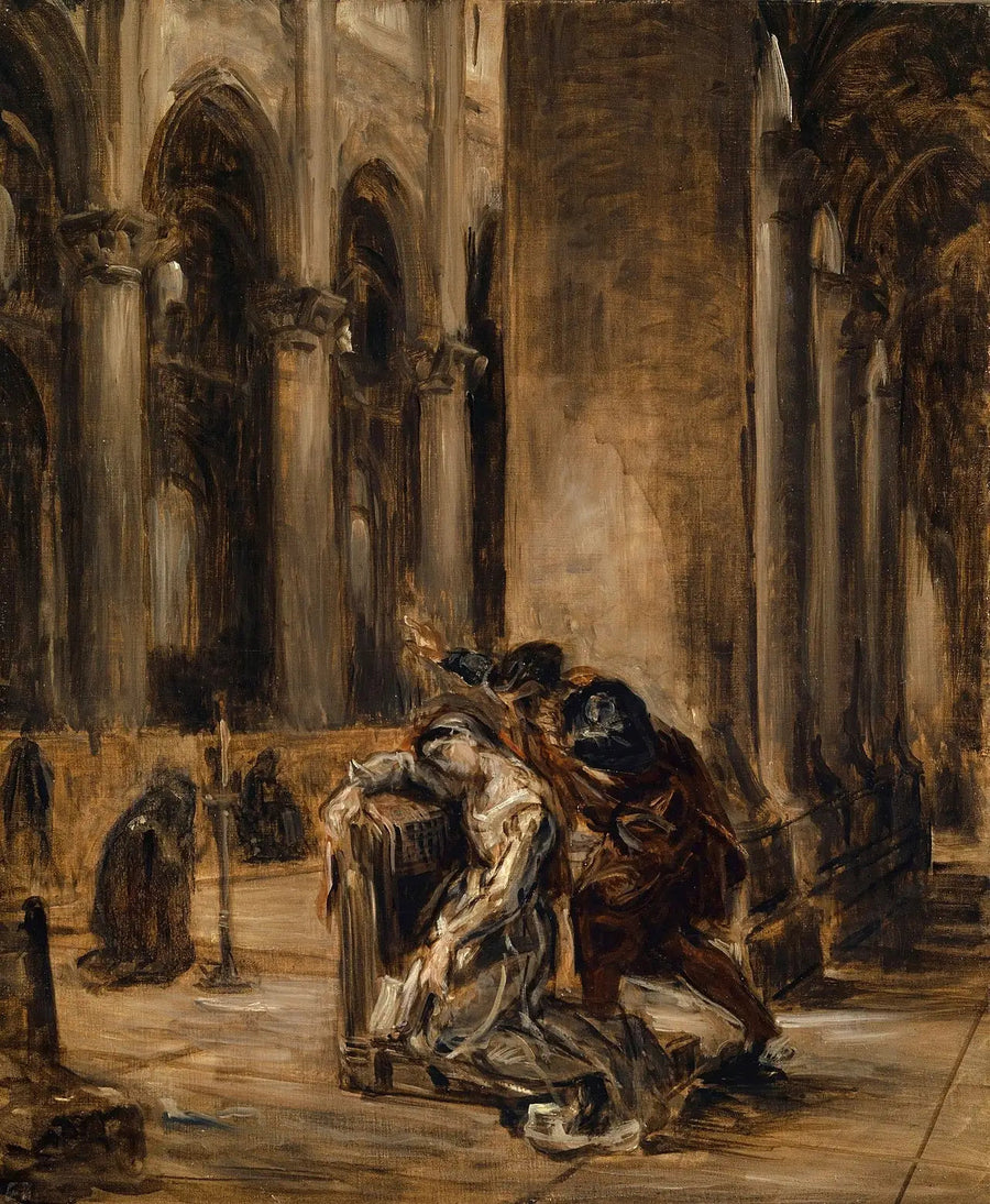 Margarida na igreja - Eugène Delacroix