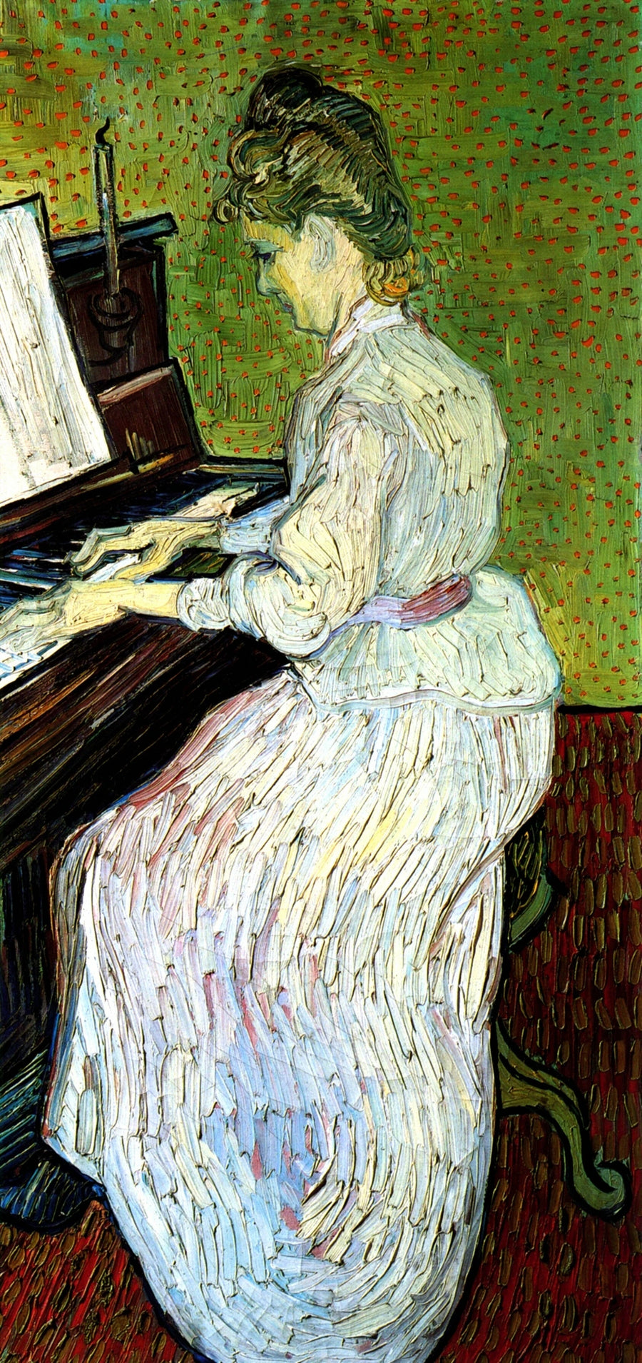 Mademoiselle Gachet ao piano - Vincent van Gogh