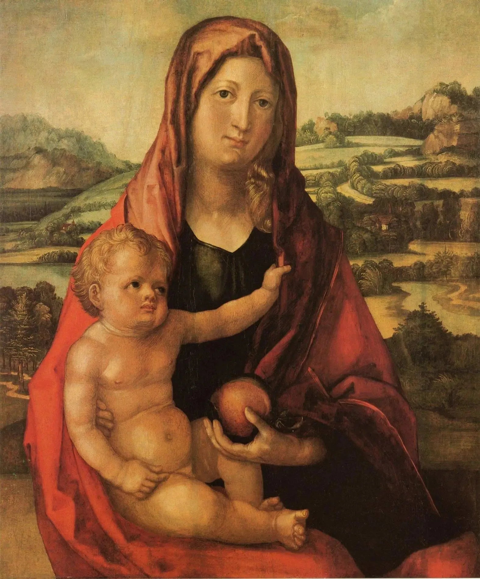 Maria mit Kind vor einer Landschaft - Albrecht Dürer image 1 reproduction réalisée par Alpha Reproduction