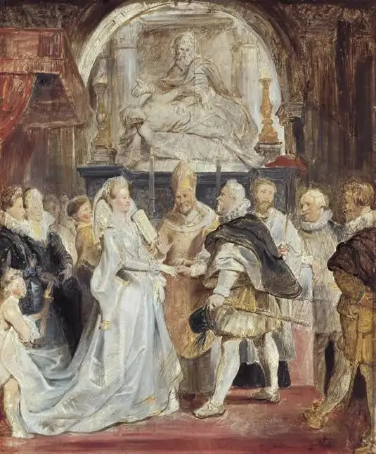 Casamento de Henrique IV e Maria de Médici - Peter Paul Rubens