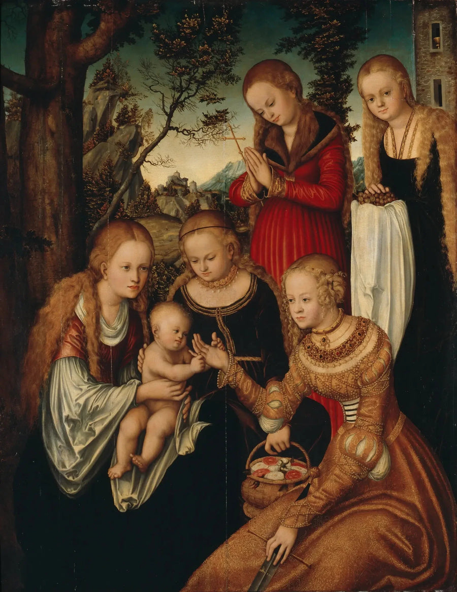 Casamento de Santa Catarina - Lucas Cranach, o Velho