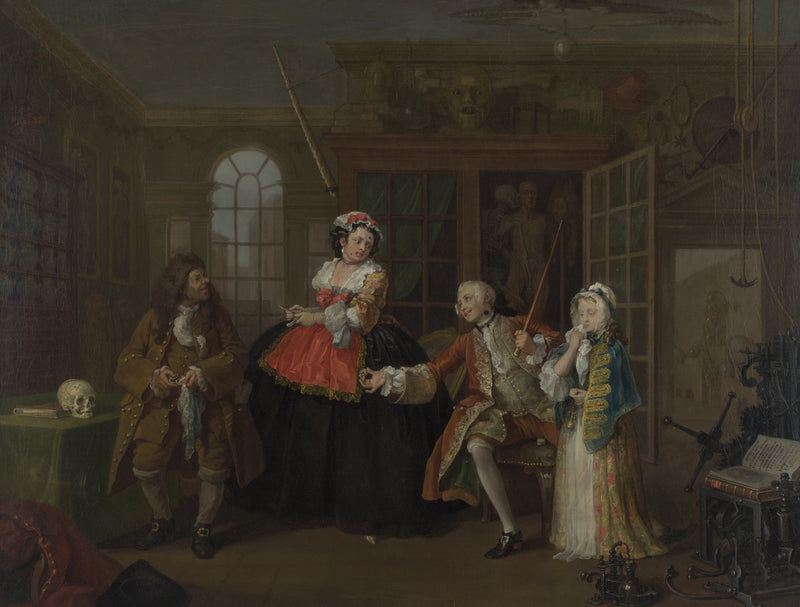 Mariage à la mode : 3, L'inspection - William Hogarth