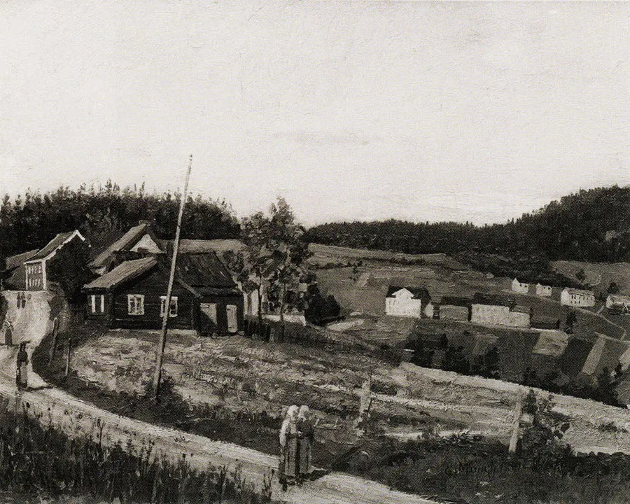 Maridalsveien em Nydalen - Edvard Munch