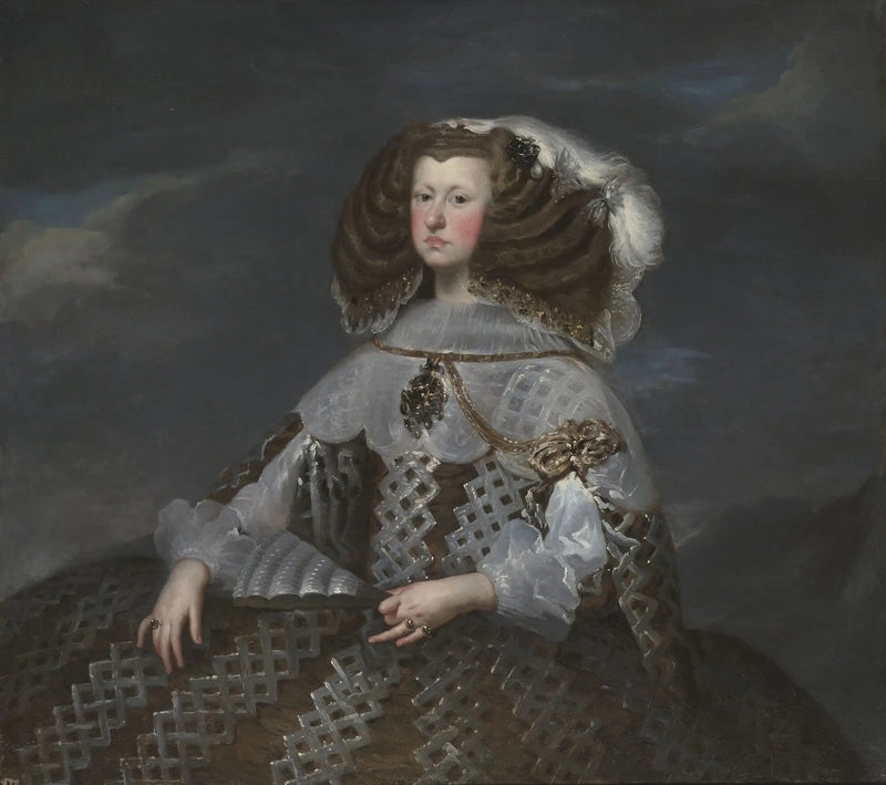Marie-Anne d'Autriche, rainha da Espanha (1635-1696), regente - Diego Velázquez