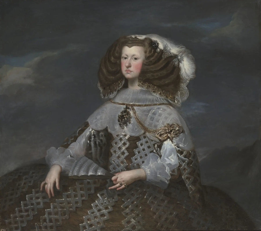 Marie-Anne d'Autriche, rainha da Espanha (1635-1696), regente - Diego Velázquez