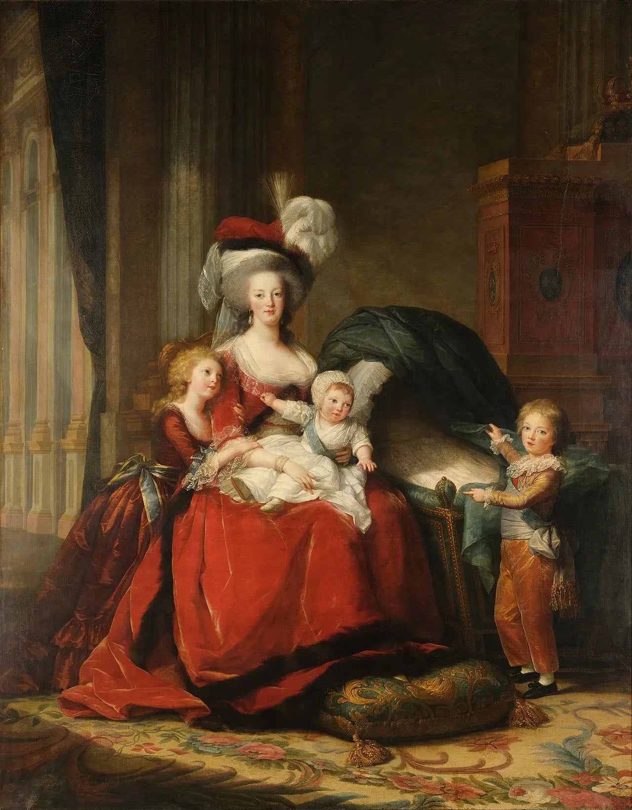 Marie-Antoinette de Lorraine-Habsbourg reine de France et ses enfants - Élisabeth Vigée Le Brun - Alpha Reproduction