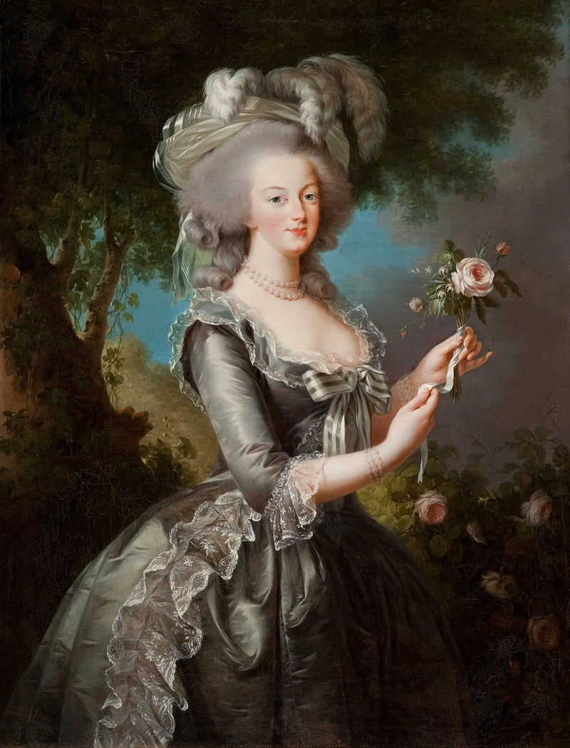 Maria Antonieta, conhecida como « à la Rose » - Élisabeth Vigée Le Brun