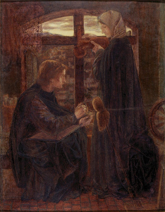 Marie na casa de São João - Dante Gabriel Rossetti