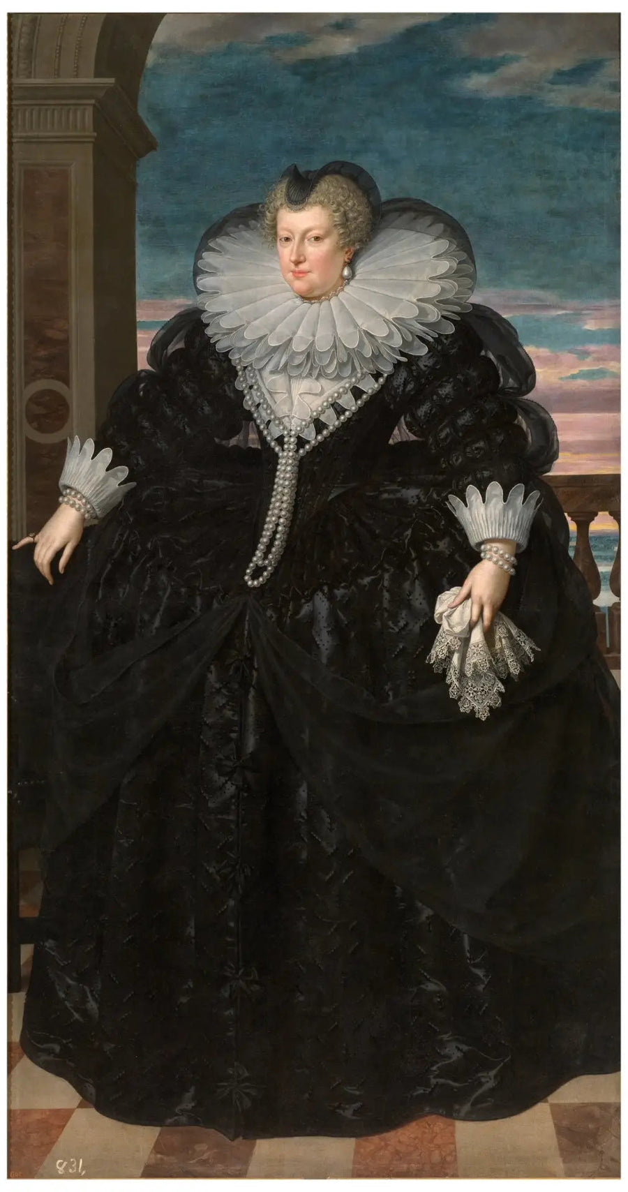 Maria de Médici Viúva - Frans Pourbus, o Jovem