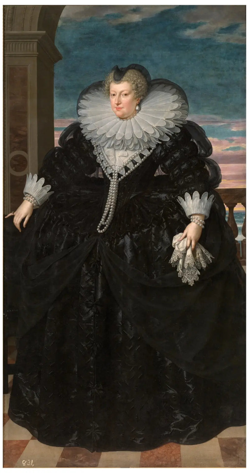 Maria de Médici Viúva - Frans Pourbus, o Jovem