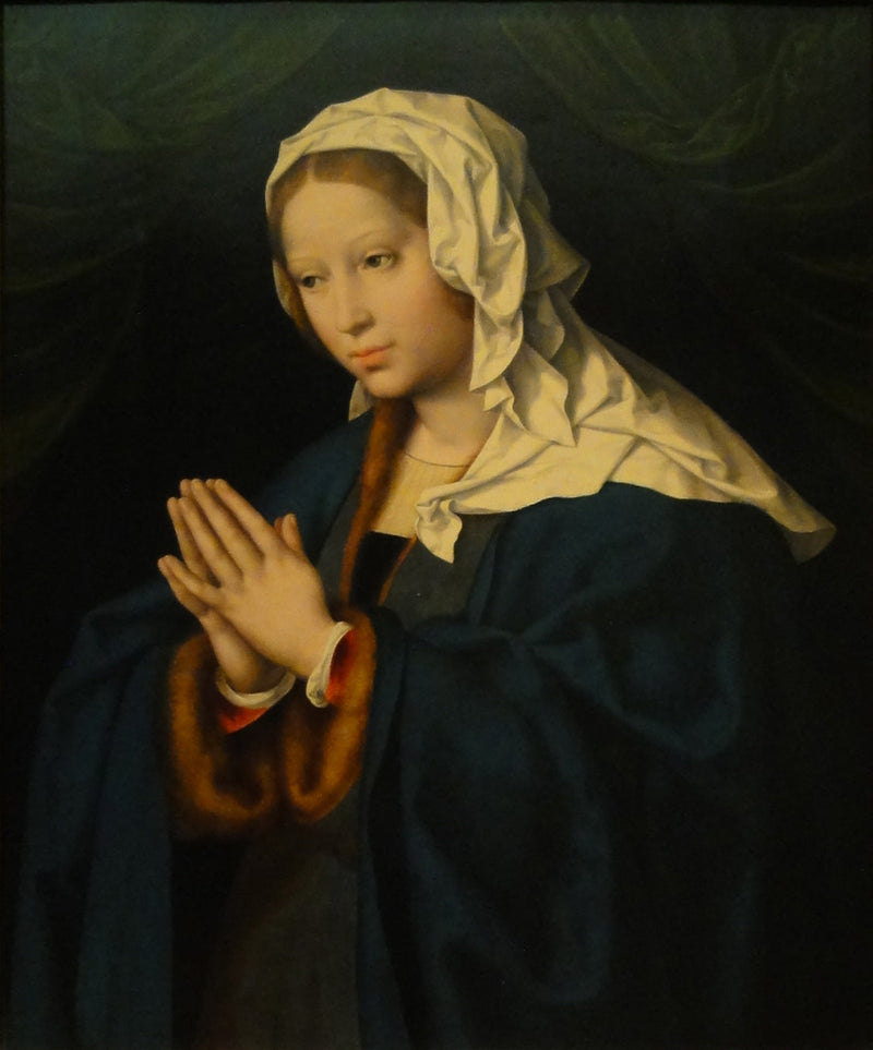 Maria em oração - Joos van Cleve