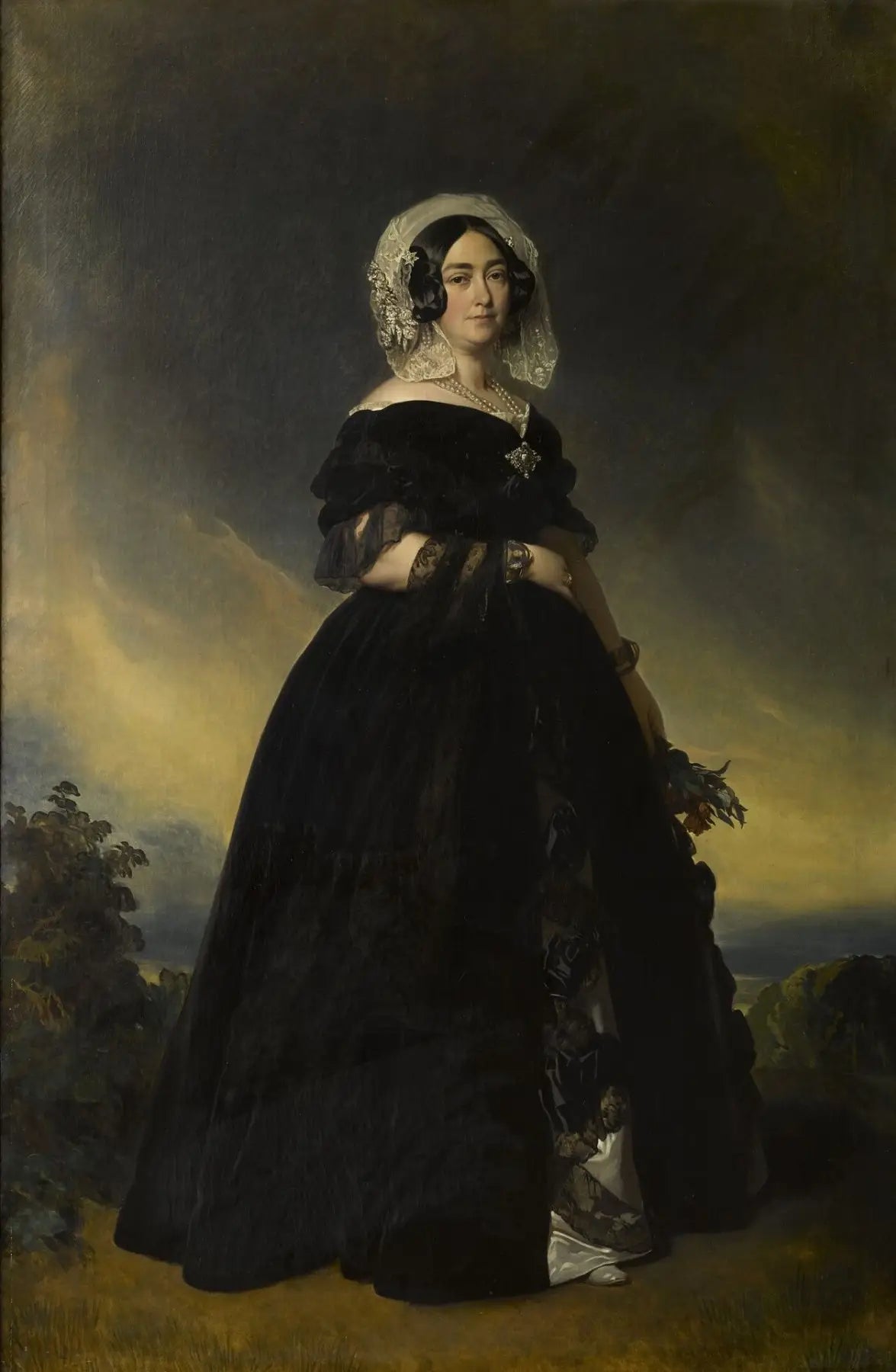 Marie-Louise-Thérèse-Victoire de Saxe-Cobourg-Saafeld duchesse de Kent (1786-1861) - Franz Xaver Winterhalter - Alpha