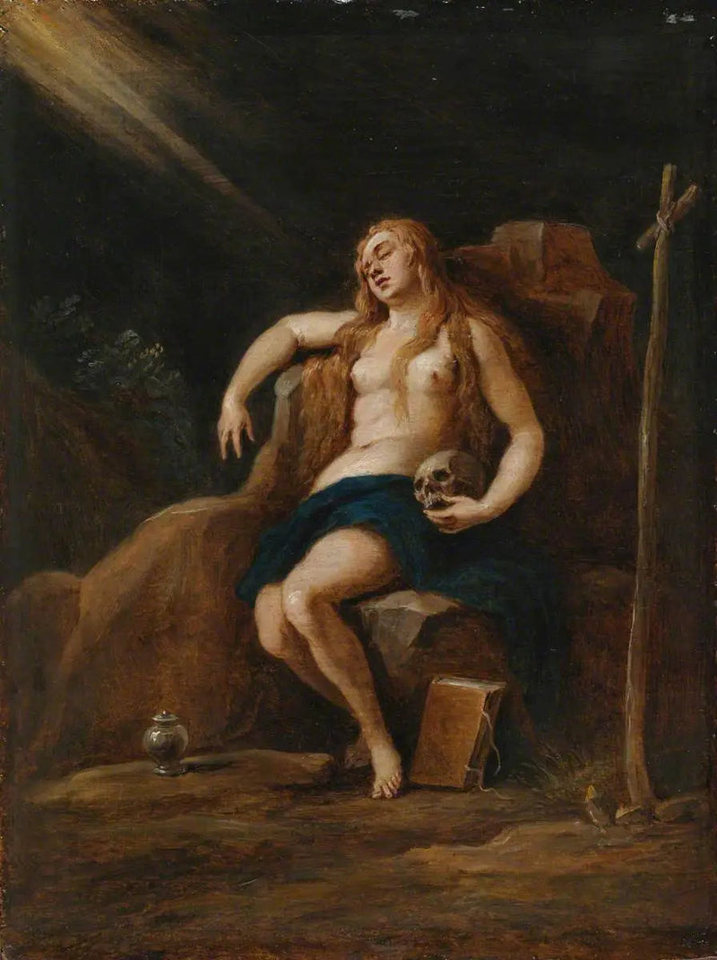Maria Madalena no deserto (após Palma il Giovane) - David Teniers Júnior