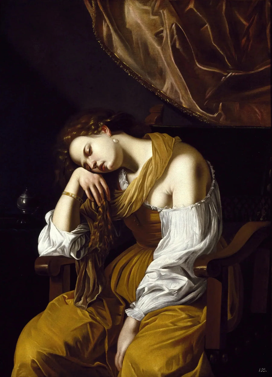 Maria Madalena em Melancolia - Artemisia Gentileschi