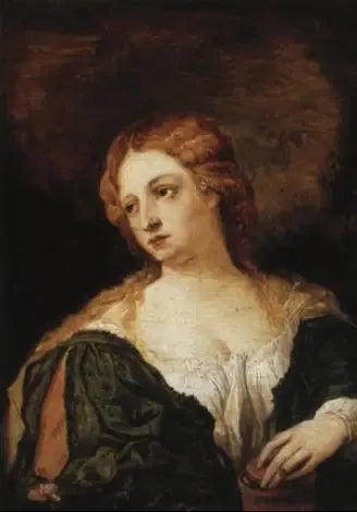Maria Madalena de vestido verde - David Teniers, o Jovem