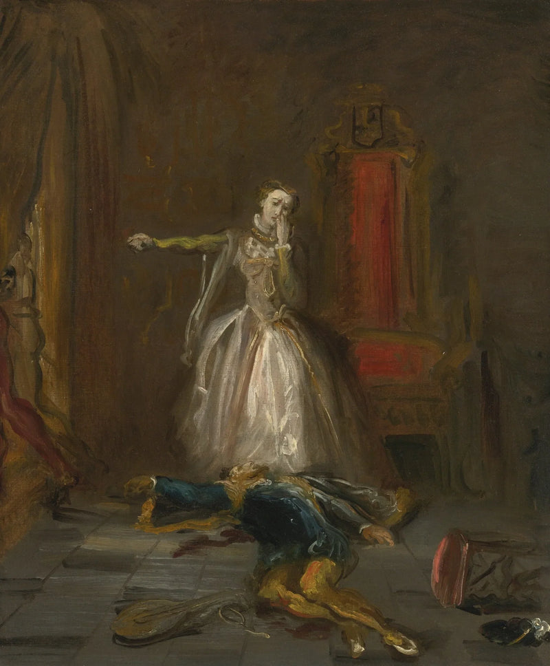 Marie Stuart jurando vingança - Théodore Chassériau