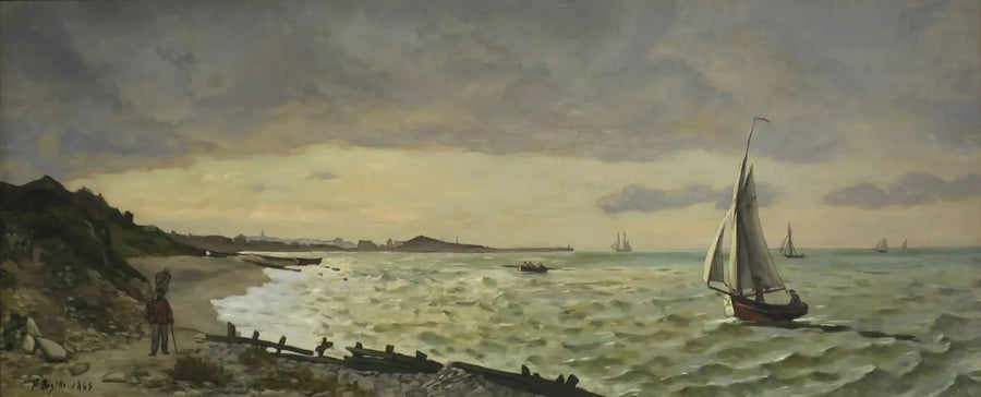 Marinha em Sainte-Adresse - Frédéric Bazille