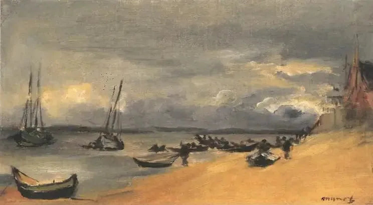 Marinha, Arcachon, tempo de tempestade - Édouard Manet