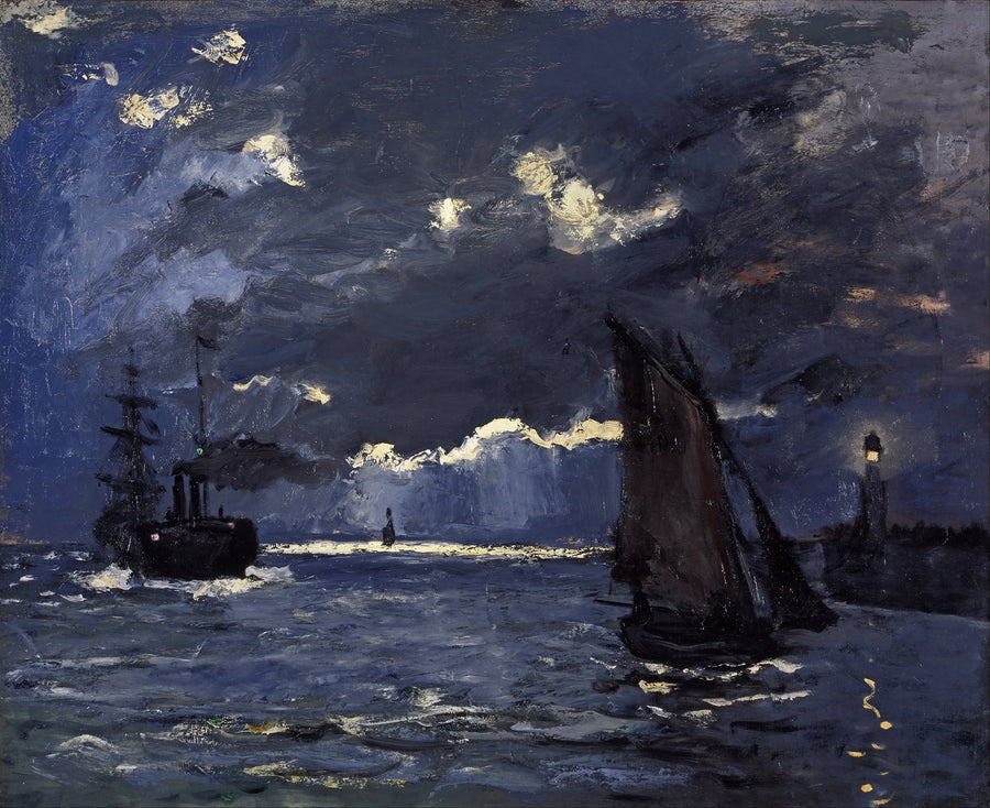 Marinha, efeito noturno W71 - Claude Monet