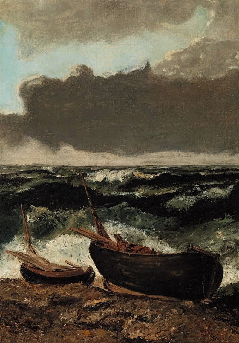 Marinha. Tempestade - Gustave Courbet