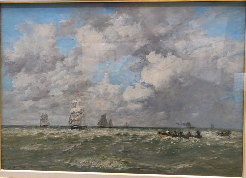 Marinhas, os lamaneiros - Eugène Boudin