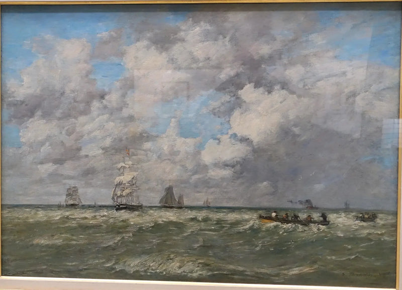 Marinhas, os lamaneiros - Eugène Boudin