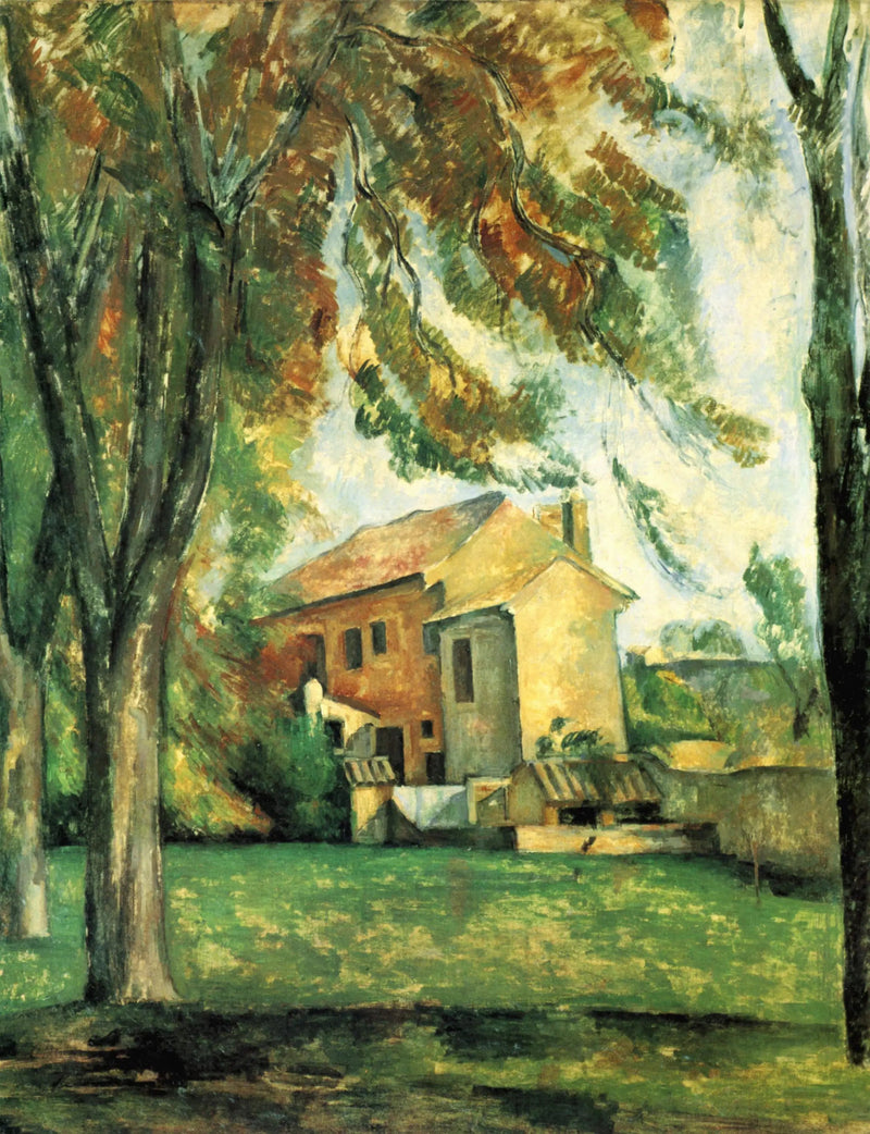 Castanheiros e fazenda no Jas de Bouffan - Paul Cézanne