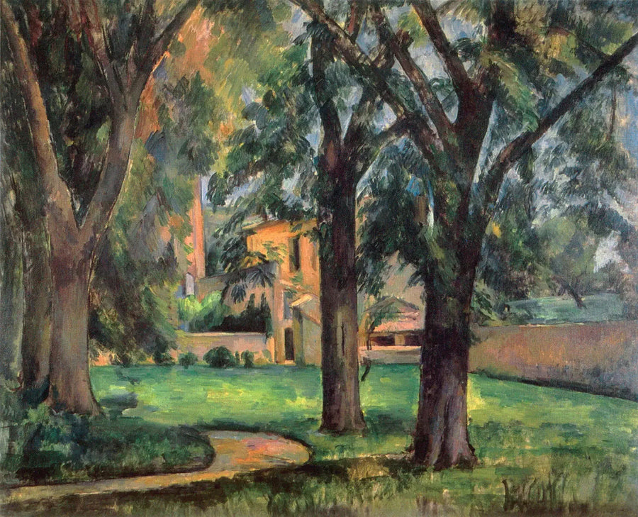 Castanheiros e fazenda do Jas de Bouffan - Paul Cézanne