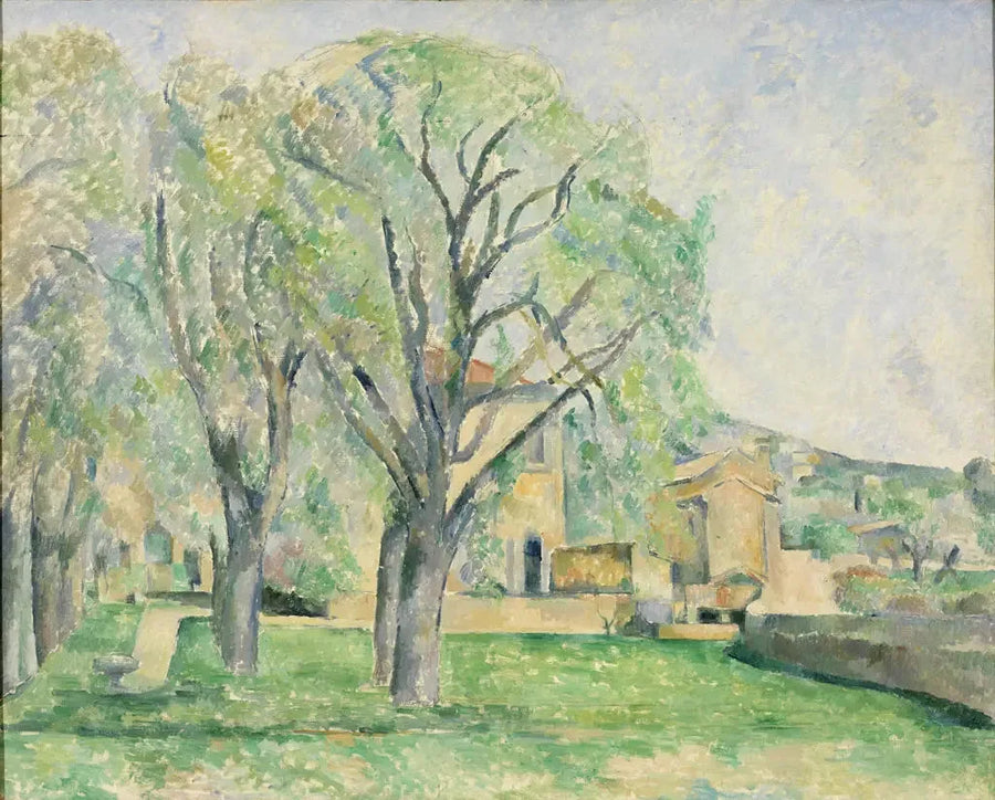 Castanheiros e fazenda do Jas de Bouffan - Paul Cézanne