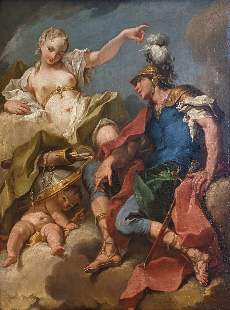 Marte e Vênus - Giovanni Battista Pittoni