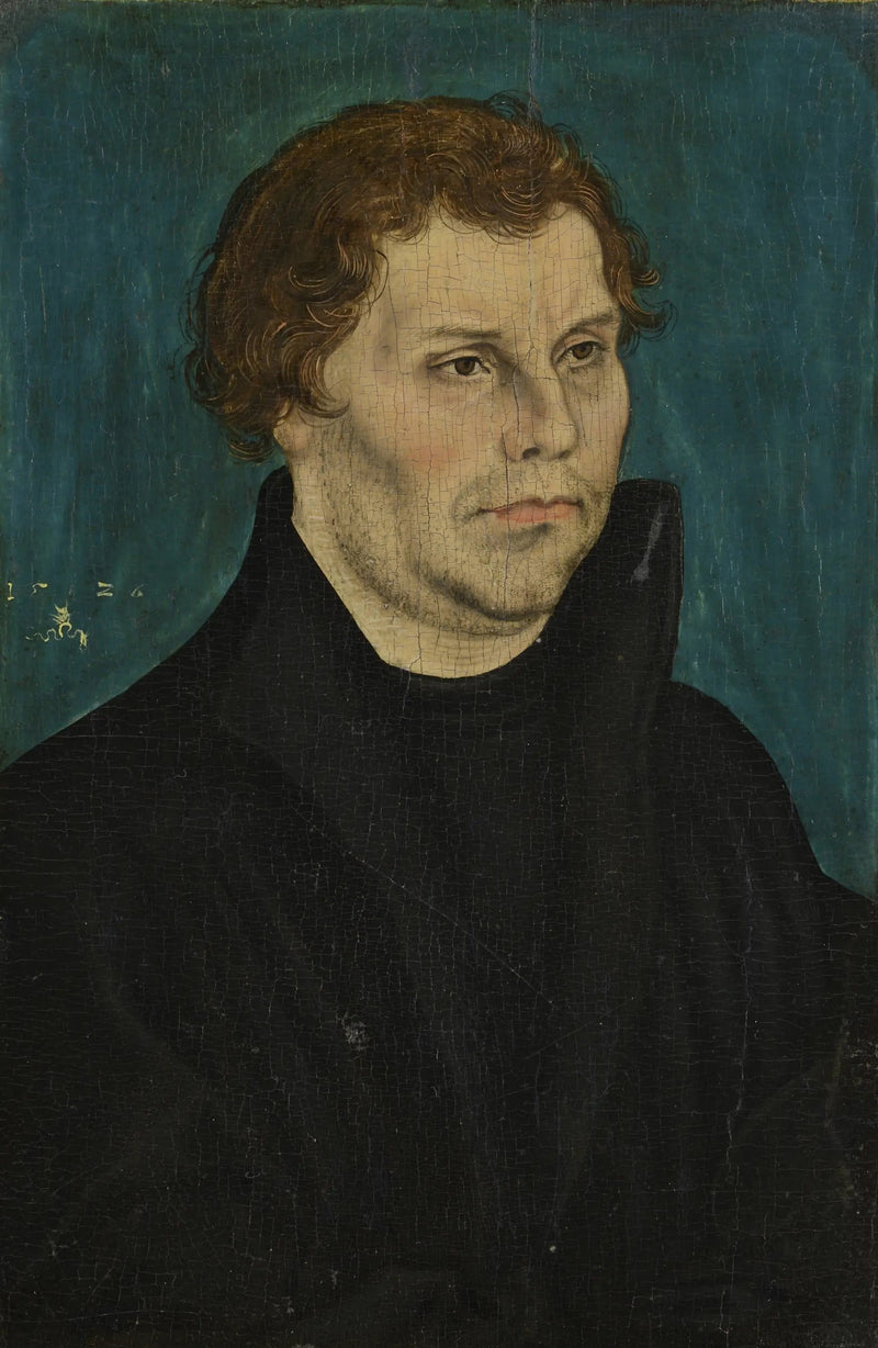 Martinho Lutero, até a cintura, voltado para a direita - Lucas Cranach, o Velho