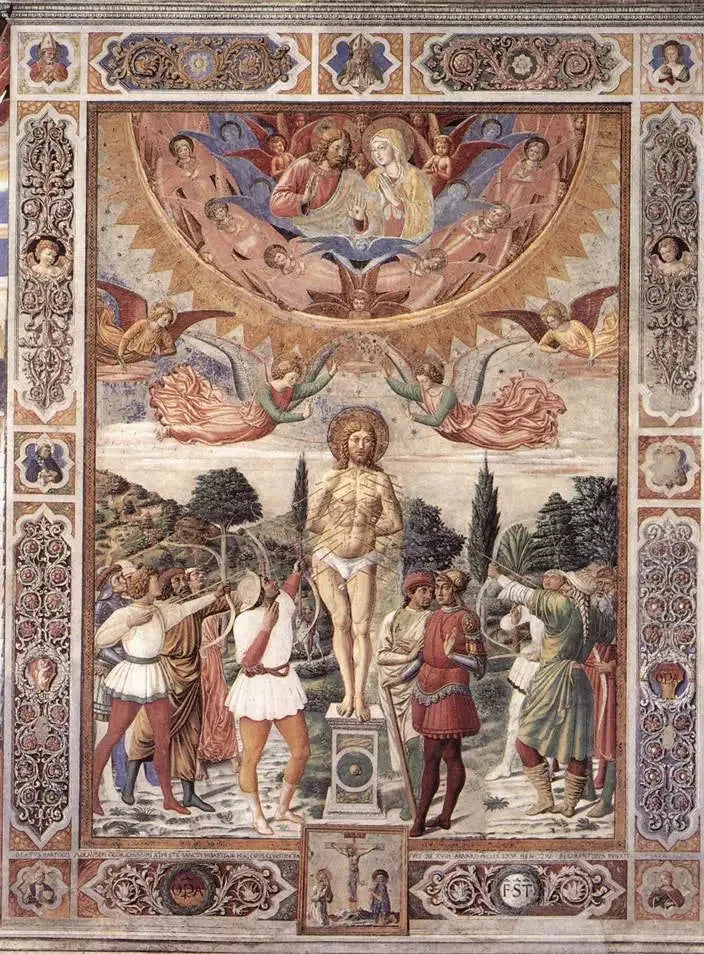 Martírio de São Sebastião - Benozzo Gozzoli